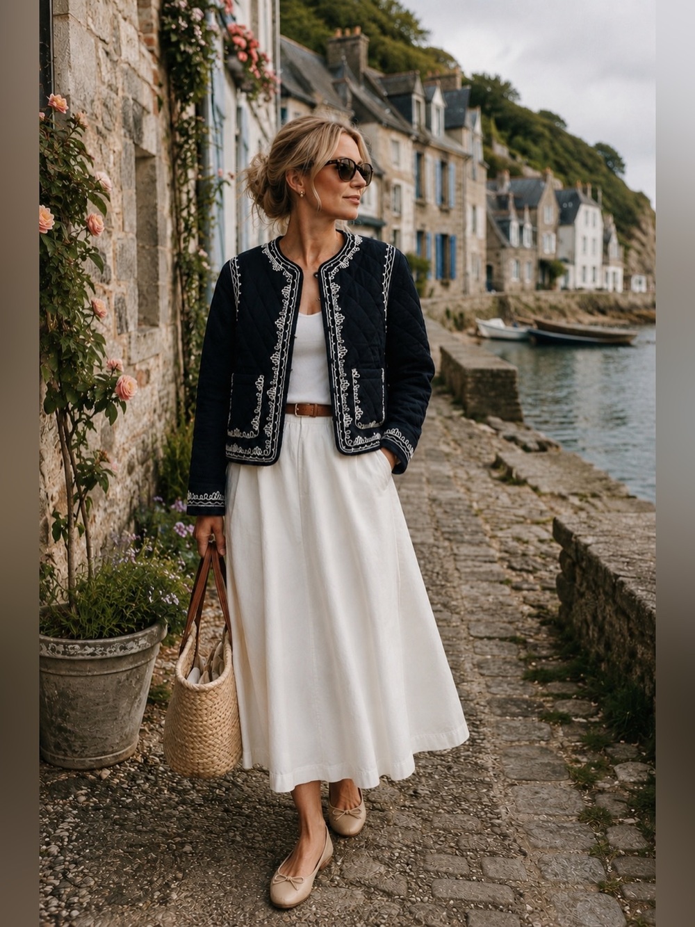 Quilted Soutache Jacket | Scandinavian Minimalist Japandi Elegance Quiet Luxury